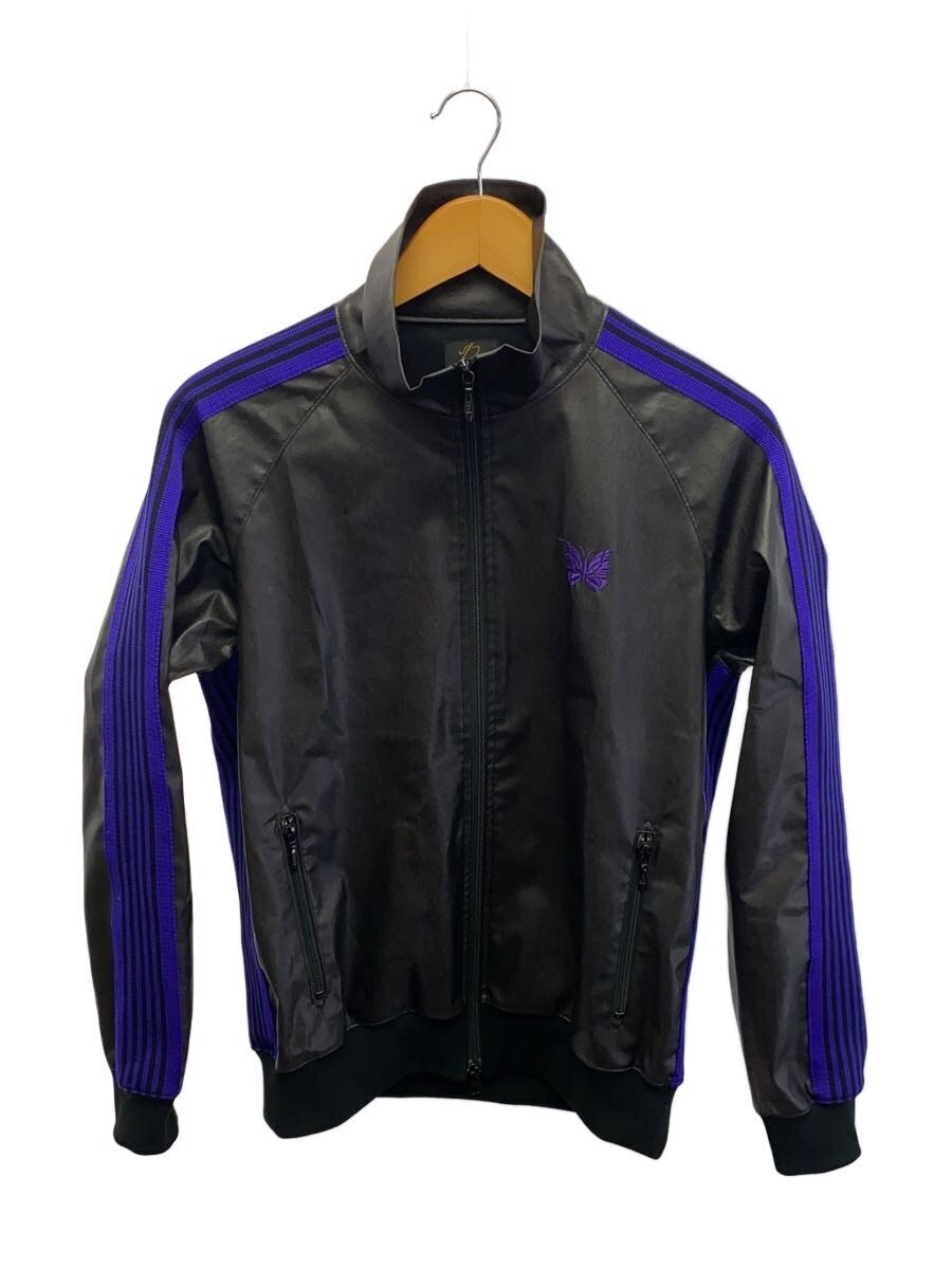 Needles Double Zip/Track Jacket/S/ Leather/Black/Ej357 3409