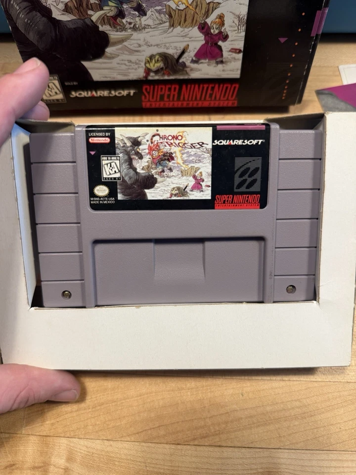 Chrono Trigger Super Nintendo SNES Complete in Box CIB w/ Posters all inserts - Image 2 of 4