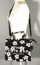 Marc Jacobs the Daisy Black Canvas Small Tote Bag NWT
