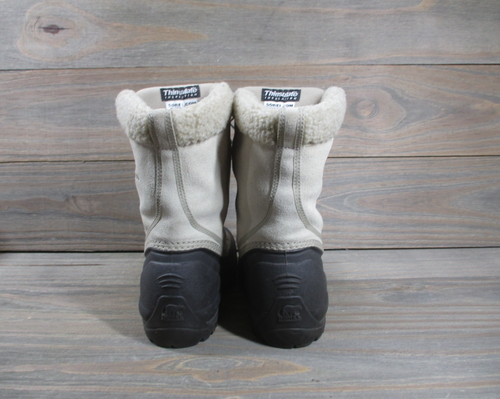 Botas Sorel Mujer 6.5 Cumberland Beige Pato Aislado Invierno Nieve Sherpa Usadas en Excelente Condición - Imagen 6 de 11
