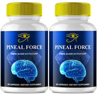 Pineal Force Supplement Capsules, Official PinealForce for Brain Health (2 Pack)