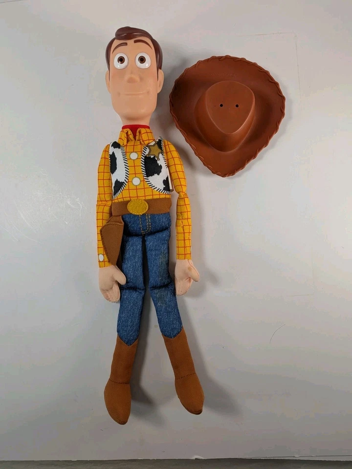 Lote de 2 muñecos de peluche Toy Story 3 Sheriff Woody sin hablar y Bullseye Foto 4 de 4