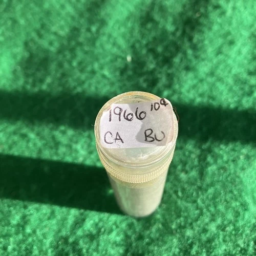 Canada 1966 Roll Of Silver Dimes BU