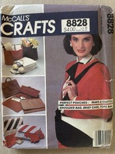 McCalls Sewing Pattern 8828 Shoulder Bag Clutch Tote Briefcase UNCUT Free Ship