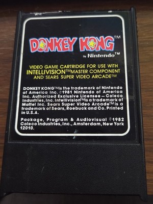 Donkey Kong (Intellivision, 1982) CART ONLY