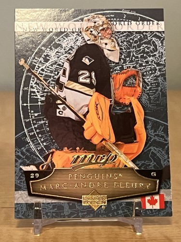 2007-08 Upper Deck MVP New World Order Marc-Andre Fleury #NW11 Canada/Penguins - Picture 3 of 5