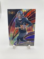 2025 Panini Select - Club Level Jayden Daniels #289 Red & Blue Shock Prizm