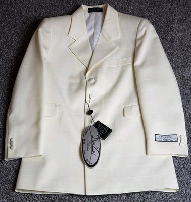 DenZel Collection Satiny Cream 2 Piece Suit Style No:M68335 Color No:07 NWT Mint
