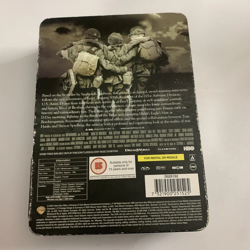 Band Of Brothers : The Complete Series Commemorative Steel Box (DVD) Region 2 - Image 3 of 4