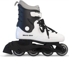 Rolling Bunny Inline Skates Women's Size 7 - Adjustable - Black  White - New