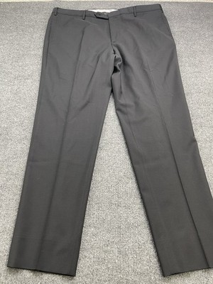 Zanella  Parker  Virgin Wool Trousers Made in Italy 42x32 Black Dress Pants