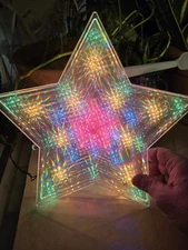 Vintage 90s Foremost Laser Star Tree Topper! NIB!