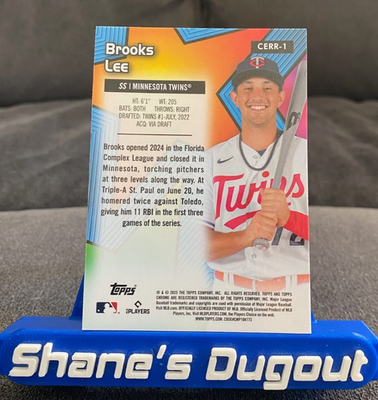 2025 Topps Chrome Baseball RC Brooks Lee #CCER-1 ALL-ETCH ROOKIE