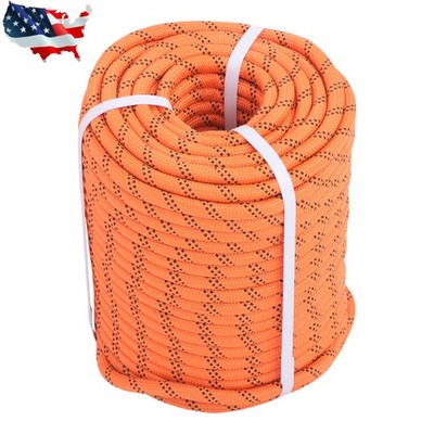 Pulling Rigging Line 1/2'' × 220' Double Braid Nylon Polyester Arborist Bull Rope