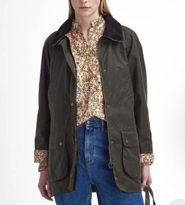 Barbour  Shelton Wax Jacket Womens Size 6, NEW