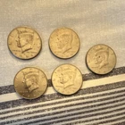 Kennedy Half Dollar Lot 5 Coins 1988-2001 Circulated Denver Philadelphia