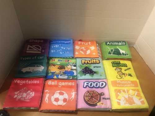 Lot of 12 Crinkle Baby Books