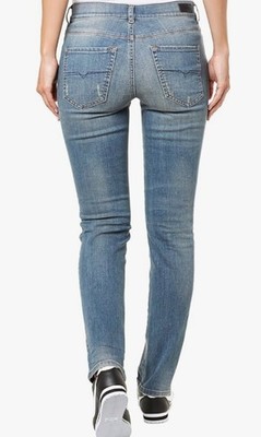 DIESEL Sandy Regular Slim-Straight 0675D Stretch Jeans Women's W28/L32 Blue NWT