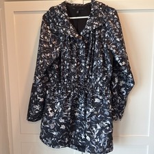 White House Black Market - Women  s Spring Hooded Jacket - Black  Blue