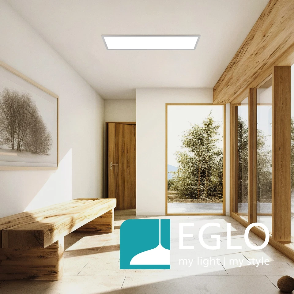 LED Deckenleuchte silber Deckenlampe 100x25 cm Panel flach Fernbedienung dimmbar - Bild 4 von 4