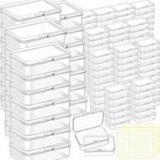 Bead storage container,140pcs Transparent Plastic Storage Containers Differen...