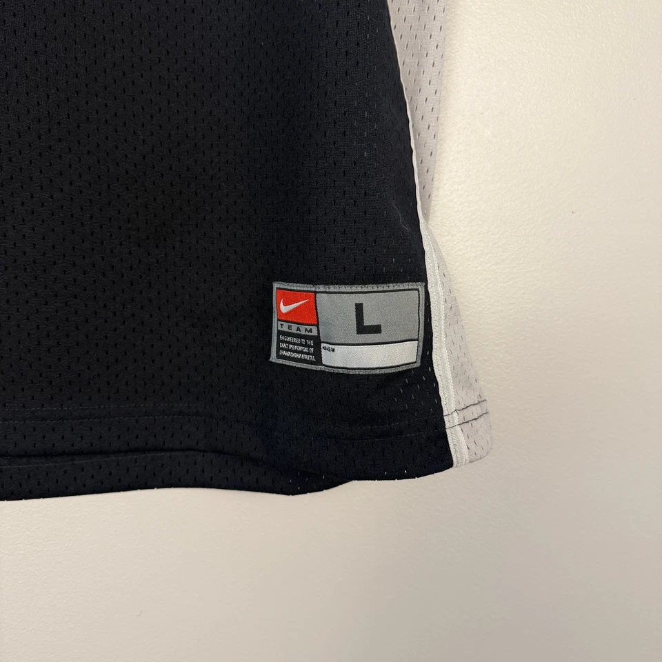 Camiseta deportiva de malla negra vintage años 90 Nike Tim Duncan NBA baloncesto San Antonio Spurs Foto 4 de 4