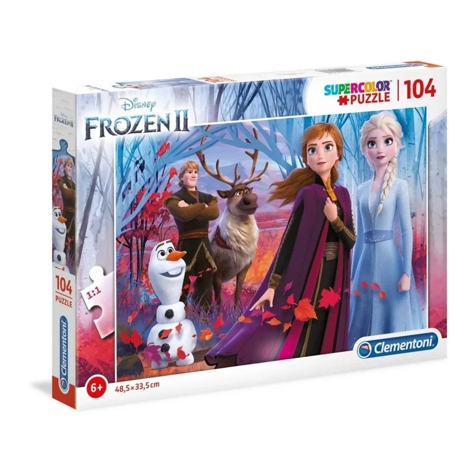 Clementoni Disney Frozen 2 Jigsaw Puzzle 104 PC for Children Kid Games Toys