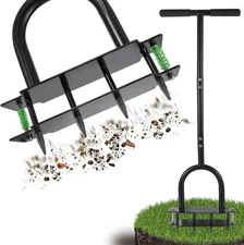 Lawn Aerator - Tool, Manual Metal Spike Tool with... 
