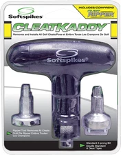 Golf Cleat Kaddy - Attachments to Both Remove & Install Golf Spikes Quickly