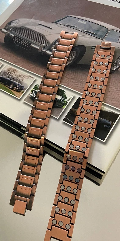 Pure Copper Men's Magnetic 3 Row Strength Magnetic Bracelet  DIY Sizing Tool