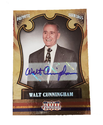 Walt Cunningham NASA Apollo 7 Autograph Panini Private Signings Card #50/59 Cert