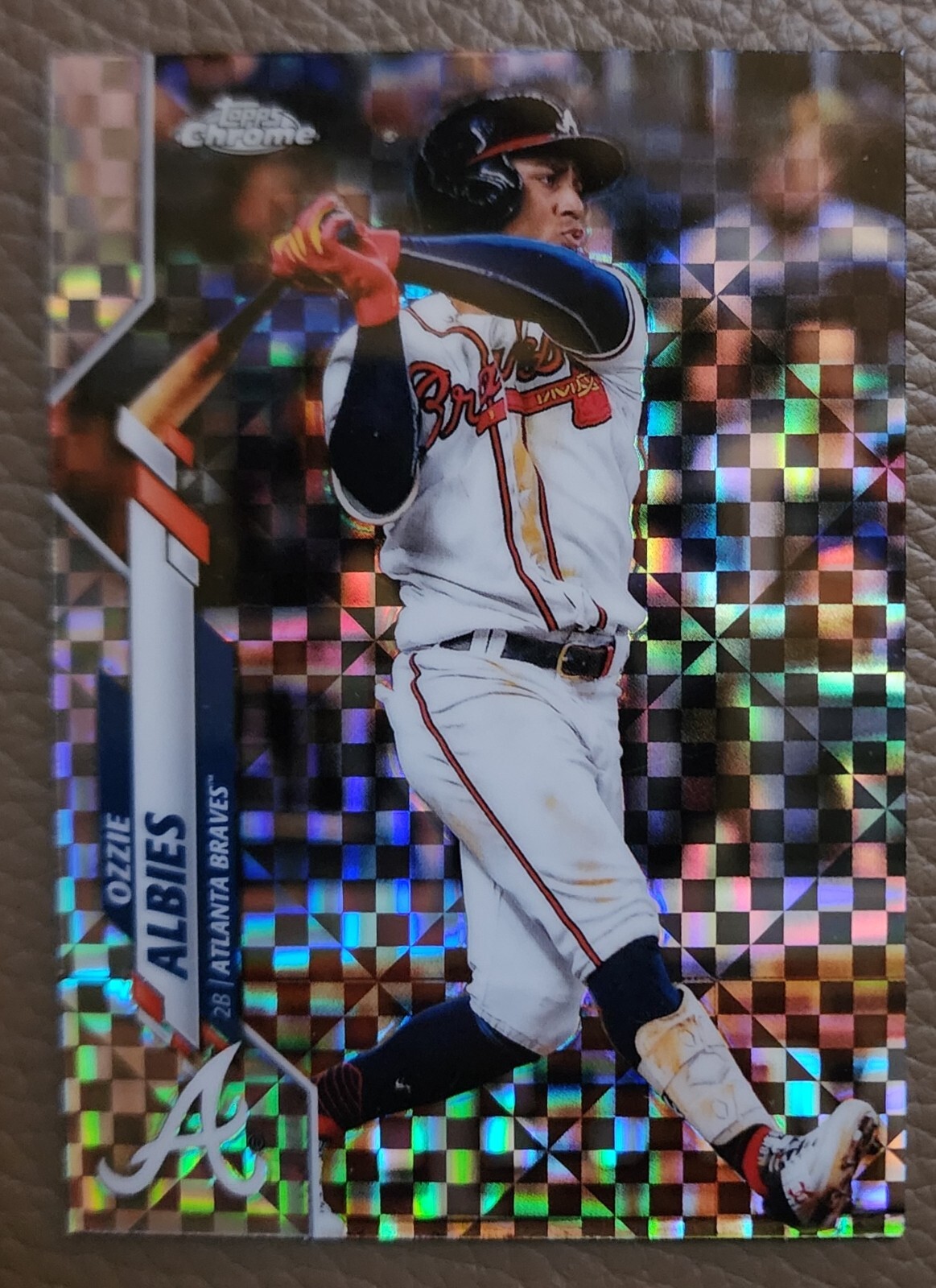 2018 Topps Chrome Ozzie Albies XFractor #62 Atlanta Braves NRMT