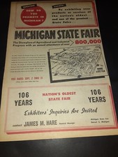 Michigan State Fair Rare Original 1954 Promo ...