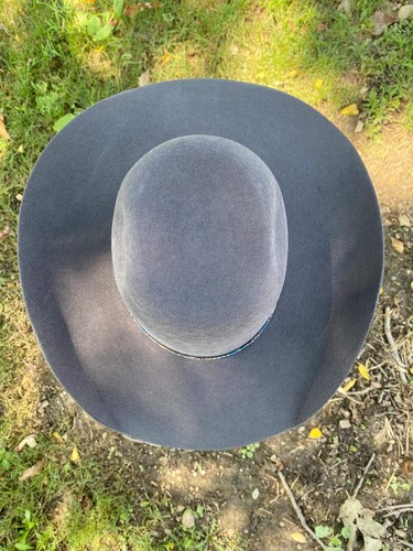 RESISTOL SILVER SMOKE HOOEY 6X FELT HAT RWSLSM-904253 - Picture 4 of 4
