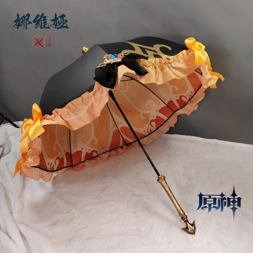 Anime Genshin Impact Navia Paraguas Halloween Juegos con disfraces Sombrillas Accesorios  - Imagen 1 de 13