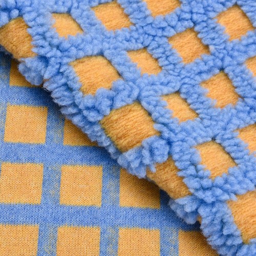 Sherpa Fleece Stoff Flauschig Kunst Kariert Winter Warm Von Meter DIY Basteln - Bild 4 von 11