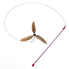 GoCat Da Purr-Peller Cat Toy, A Feather Propeller That Spins as it is Guided