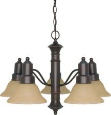 Gotham 5 Light Mahogany Bronze LED Chandelier...
