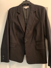 LIZ CLAIBORNE BLACK STRETCH BLAZER WITH POCKETS SIZE LARGE