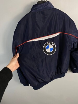 VTG BMW Petronas Jacket Mens XL Blue Full Zip Sauber F1 Dell