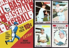 1970  Topps MLB baseball single cards  (#400- #720)  most in great condition