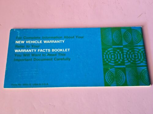 Vintage 1970 FORD Car Auto Operator Owner's Manual Guide 3692-70 OEM - Picture 2 of 4