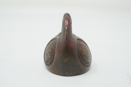 Adorno japonés de latón Netsuke Sagemono diseño Mokugyo de Japón 0130F11 - Imagen 3 de 7