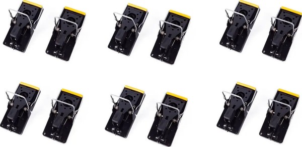 12X Mausefalle Schlagmausefalle Schlagfalle MäUse Falle Mausfangen Mausfalle Neu-image