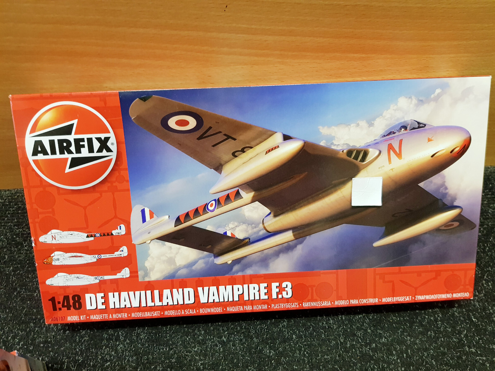 A06107 Airfix 1:48 Scale De Havilland Vampire F.3