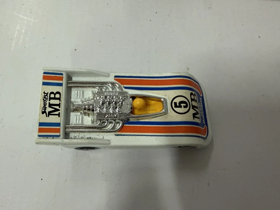 Caja de cerillas vintage Lesney England Superfast No. Coche diecast 56 Hi-Tailer 1974 Foto 4 de 4