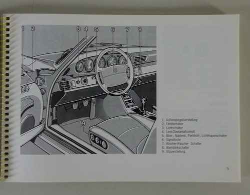 Betriebsanleitung / Handbuch Porsche 911 Carrera Typ 993 Modell 1994 original - Bild 4 von 5