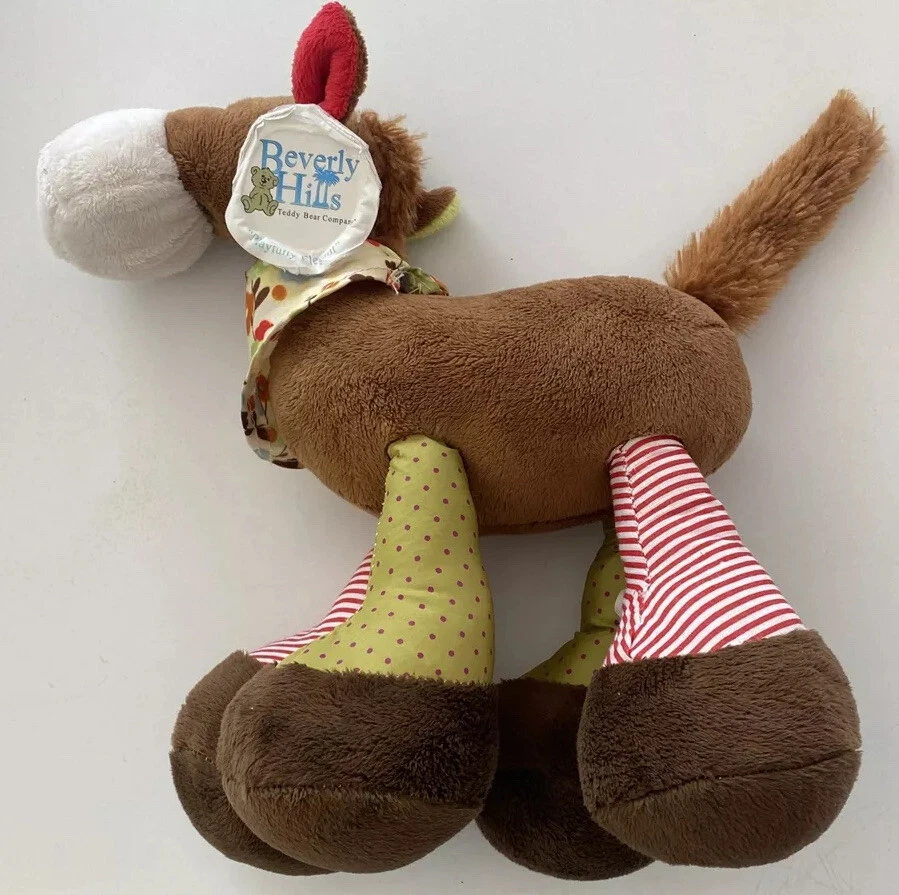 Beverly Hills Teddy Bear Co. Brown Pony Horse Plush Stuffed Animal Soft Toy - Image 2 of 4