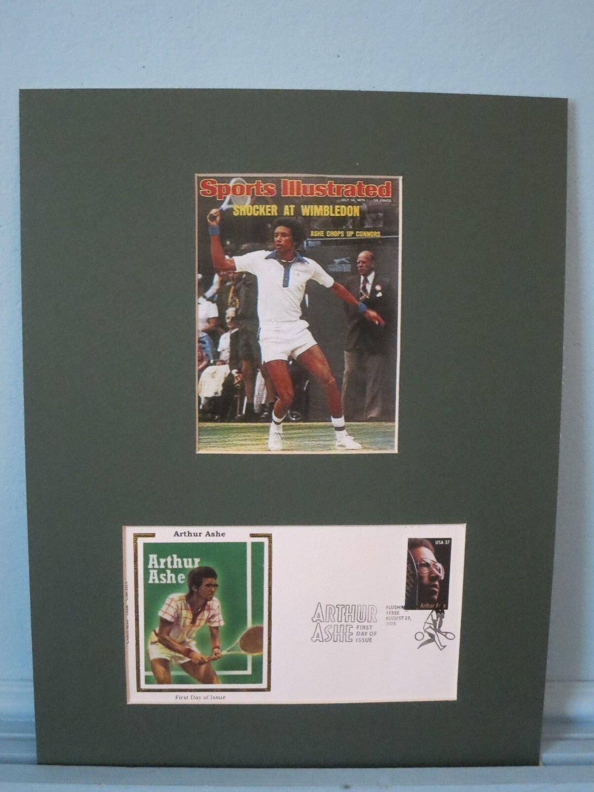 Tennis Great Arthur Ashe wins at Complete Max 71% OFF Free Shipping First Cover Day Wimbledon of