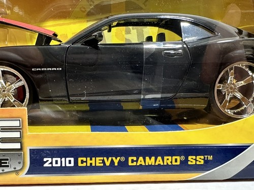 JADA BTM 2010 CHEVY CAMARO SS BLACK / RED STRIPES 1:24 DIECAST MODEL #91 - Picture 4 of 6